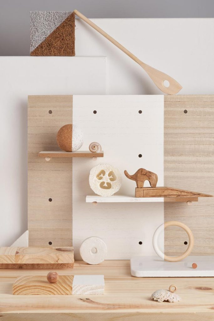 Minimalist still life composition featuring Scandinavian-inspired homeware, natural textures, and geometric forms in neutral tones — contemporary lifestyle and commercial product photography by Irina Lokteva Pikalova.